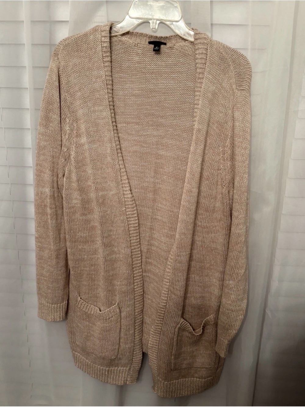 Torrid Womens Sweater Beige Long Line Open Front Size 2x